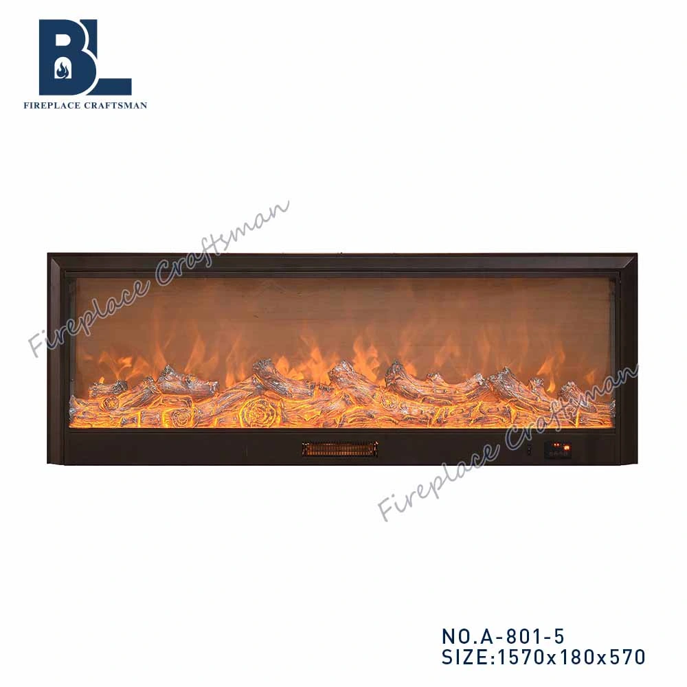 70&quot; Wall Mounted Electronic Fire Place Insert Heater Fireplace with a Cold Fire Low
