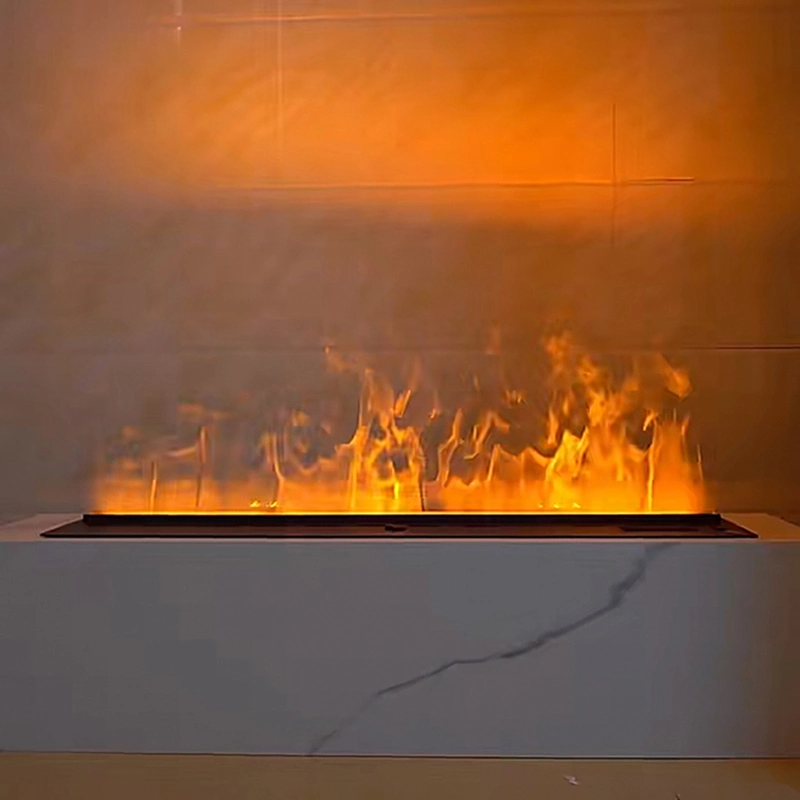 Electric Fireplace with Mantel Freestanding Mist Insert Neon Flame Decorative 3D Vapor Water Vapor Fireplace