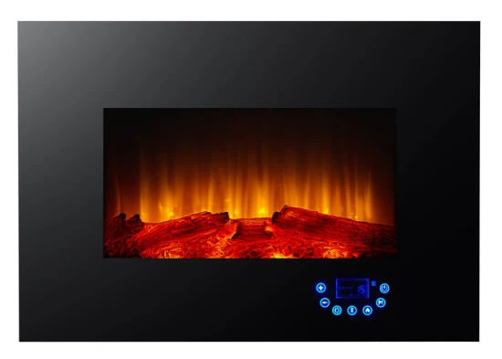 2000W Touch Panel Electric Fireplace with CE/ERP/GS Wall Mounted Type with Remote Control