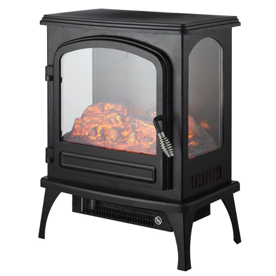 Sf-1817 Three-Faced Heater Flame Viewing Portable Free Standing Electric Fireplace Stove Heater