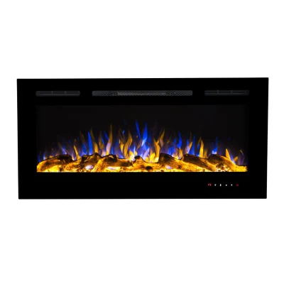 72 Inch Electric Fireplace with Mantle