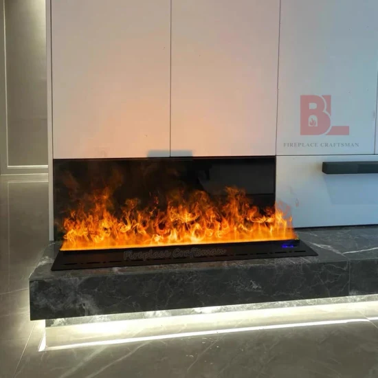 Smart Control Freestanding 3D LED Water Vapour Flame Effect Fires Steam Electric Fireplace