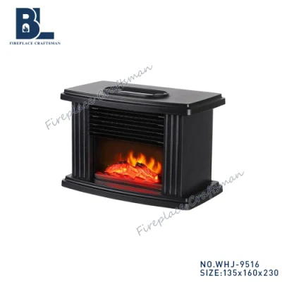 Best Indoor Prosonal Mini Tabletop Portable Heater Small Wood Burning Electric Fireplace with Mantel for Living Room Table