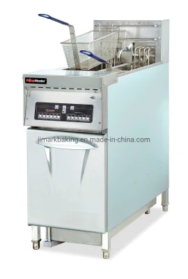 Free Standing Commercial Kitchen Equipment Electric Fryer with Cabinet Fryer for Meat and Food French Fire Computer Digital Control 2tank 4basket with Timer