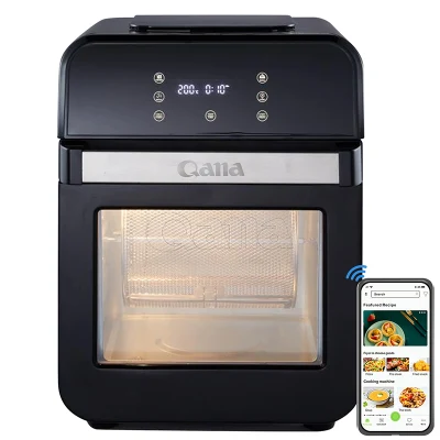 Qana Smart Air Fryer All in 1 Black Healthy Oven Non-Stick Multifunction Digital Touch Air Fryer